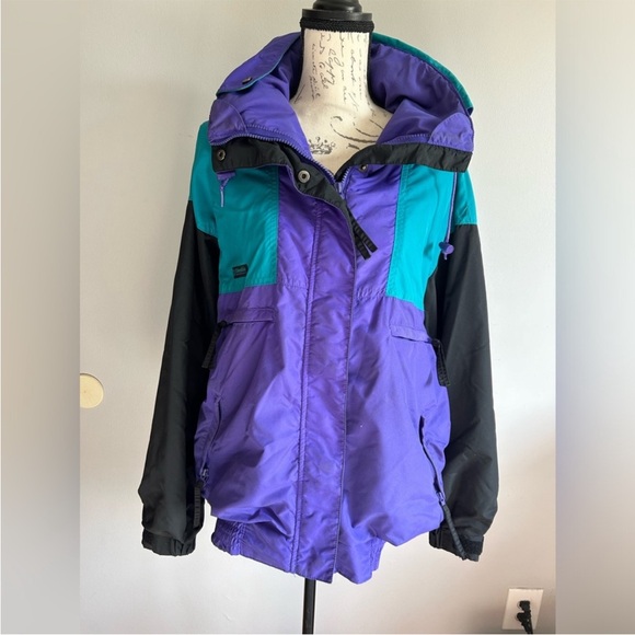 VTG Columbia 90’s Vamoose Windbreaker Colorblock Woman’s, XL - Picture 12 of 12